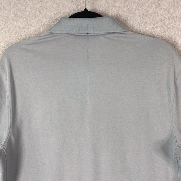 Lululemon Shirt Mens M Blue Cast Tech Pique Polo Bellagio Las Vegas - Picture 7 of 9